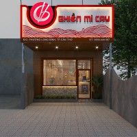 Thiết kế tiệm mì cay Ghiền tại Cần Thơ